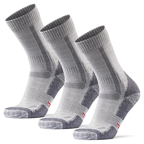 DANISH ENDURANCE 3 Pack Calcetines Antiampollas Senderismo, Lana Merino Transpirable, Hombre y Mujer